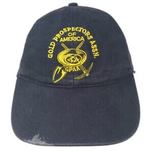 Hit Wear Gold Prospectors GPAA Hat Baseball Cap Blue Yellow OS Strapback Cotton